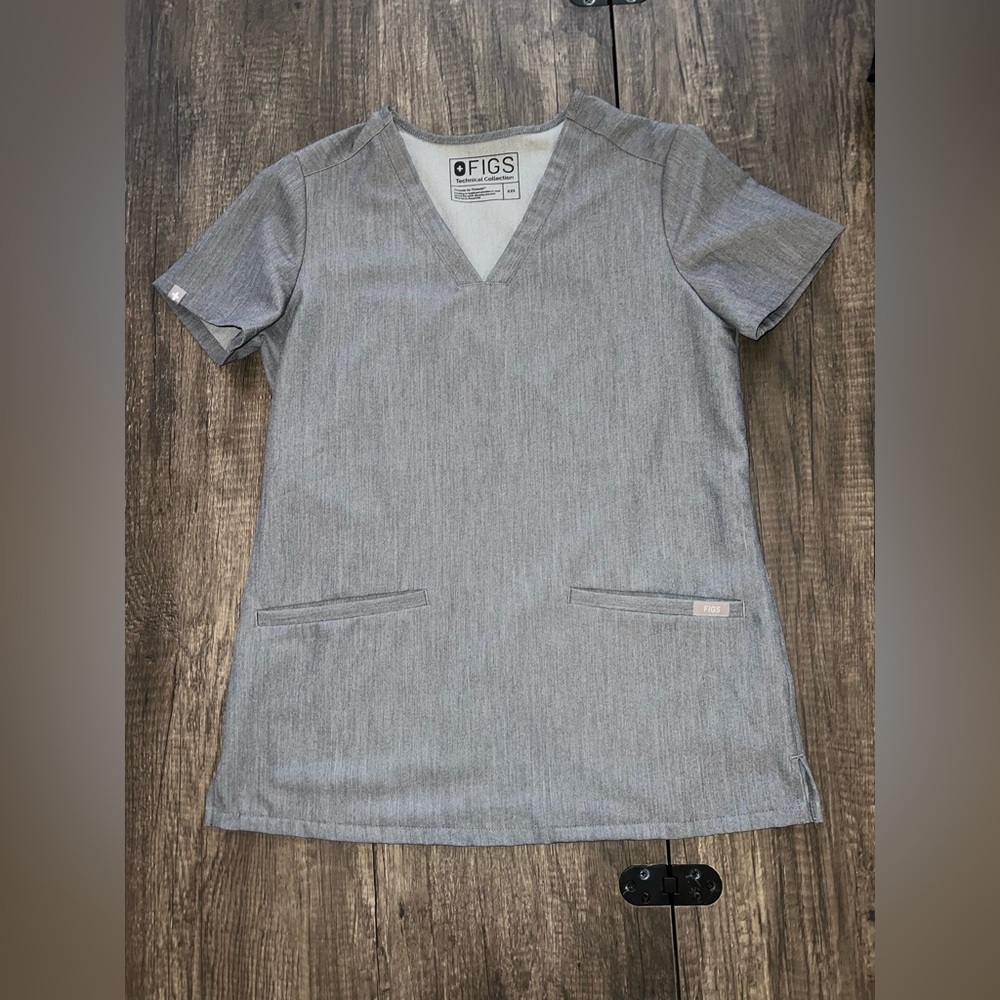 FIGS XXS Graphite Casma Tops